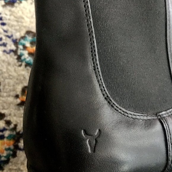 Windsor Smith Black Leather Boots - size 7.5/38.5 - Picture 4 of 5